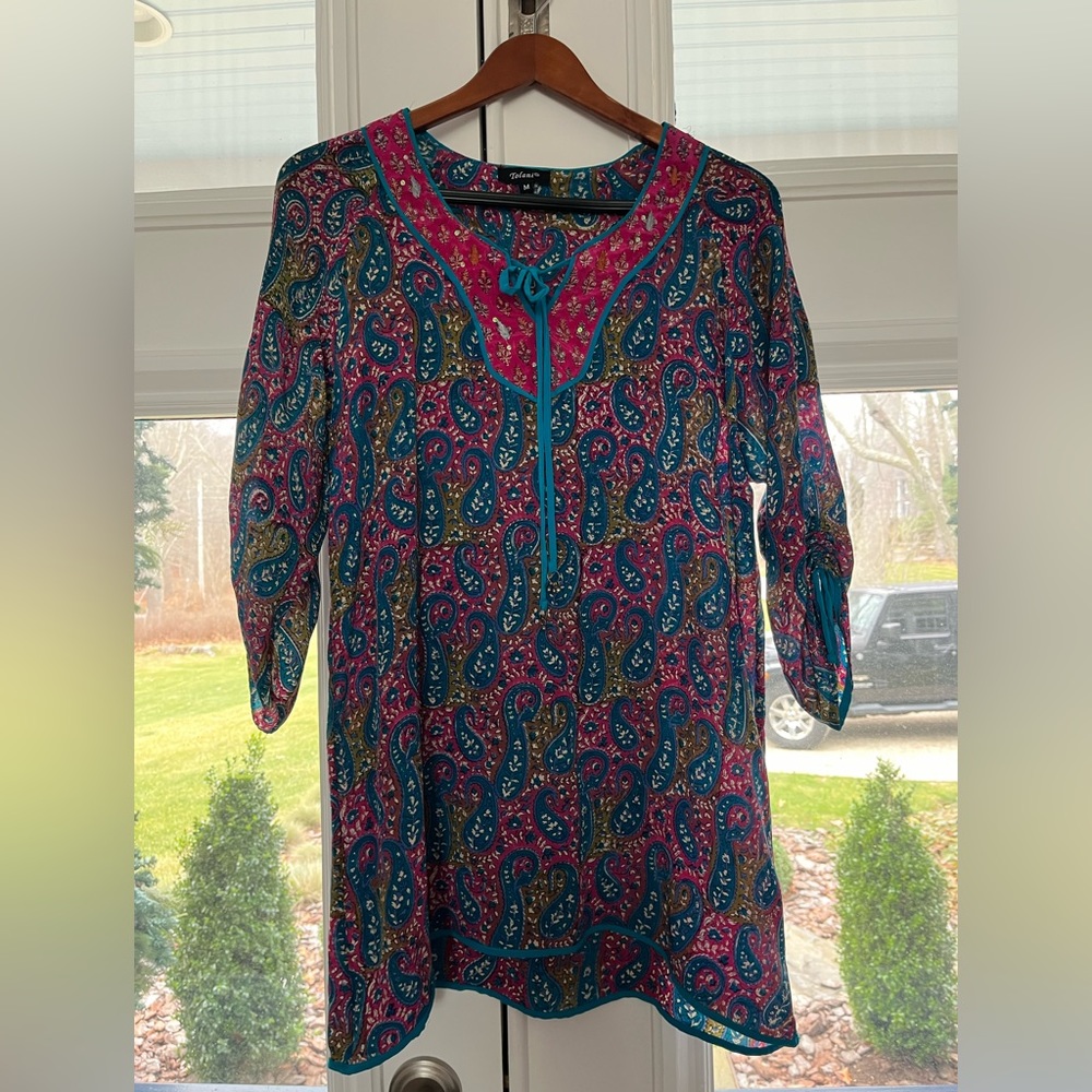 Tolani Silk Tunic sz M